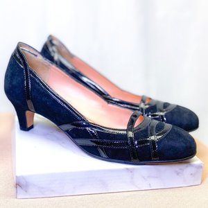 Unique Anyi Lu Vero Cuoio Black Heels Classy Design Women's Shoes Made in Italy